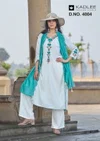 Sangini By Kadlee Rayon Weaving Kurti With Bottom Dupatta
